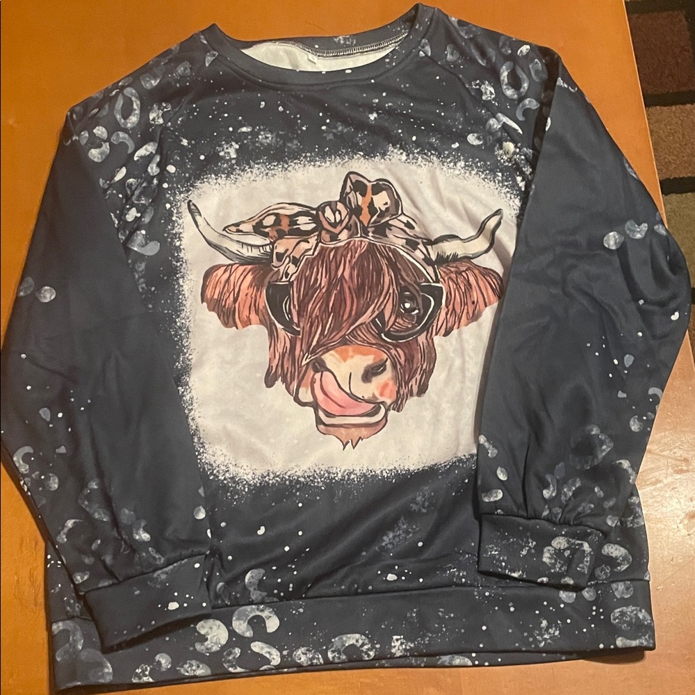 Kids Graphic Long Sleeve Shirt - Blue